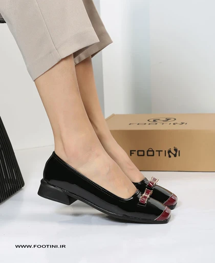 کفش عروسکی پاشنه 3 سانت پاپیونی M.R 1314
