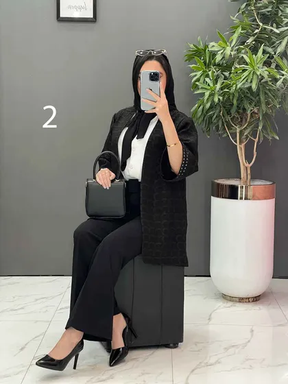مانتو کتی آستین پولک دوزی
