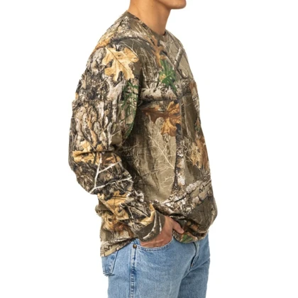 تیشرت آستین بلند طرح جنگل برند REALTREE