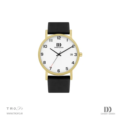 ساعت مچی عقربه ای مردانه دنیش دیزاین (Danish design) مدل IQ81Q1273 Rhine NMBRS Satin Gold Date Large