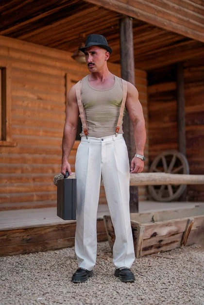 رکابی تنک تاپ ساده کوپ آیسان اسلامی کرم OLD SCHOOL