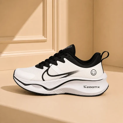 کتانی نایک زوم ایکس طرح لبخند سفید مشکی Nike ZoomX Smile White Black
