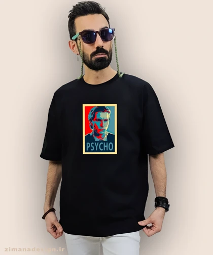 تیشرت لش مردانه و زنانه طرح روانی آمریکایی شخصیت پاتریک بیتمن کد 936