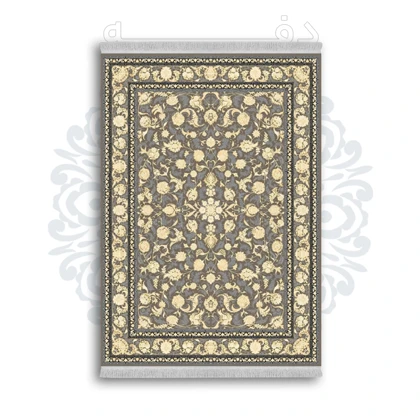 *جدید* فرشینه از جنس پارچه شانل مخمل ترک طرح فانتزی برند دفه کد 96