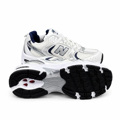 کتانی مردانه مدل نیوبالانس 530 سفید سرمه ای (کیفیت درحد مستر) New Balance