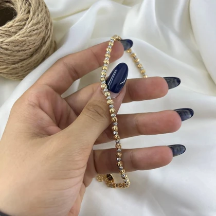 پابند زنانه مدل البرنادو طرح توپی دو رنگ