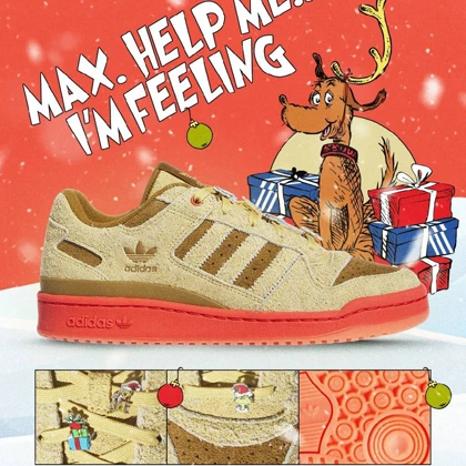 کتانی آدیداس لو گرینچ Adidas Forum Low The Grinch