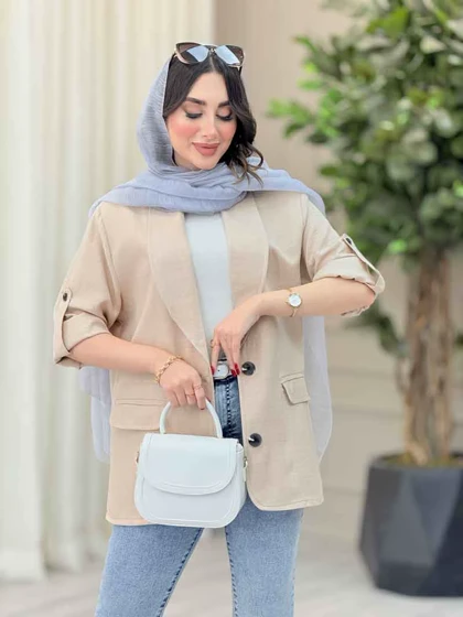 مانتو دو دکمه ژیکان