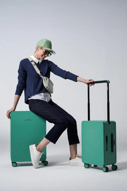 چمدان سایز کوچک رزمری مدل Rose Merry RL-601-2p-Small_Green