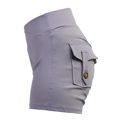 شورتک کارگو ورزشی زنانه آدیداس مدل A-3115 بنفش روشن