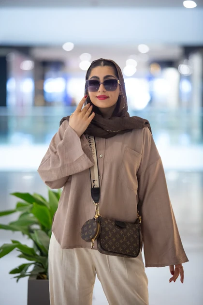 مانتو بابوس پیراهنی استین کلوش