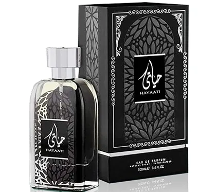 عطر ادکلن اورجینال حیاتی HAYAATI مشکی برند ارض الزعفران کد 519