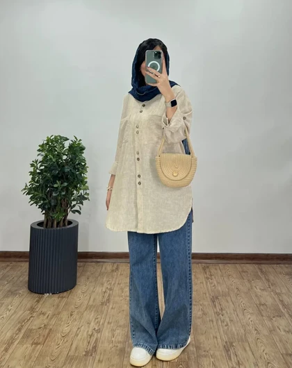 مانتو لینن زارا روشنا 1