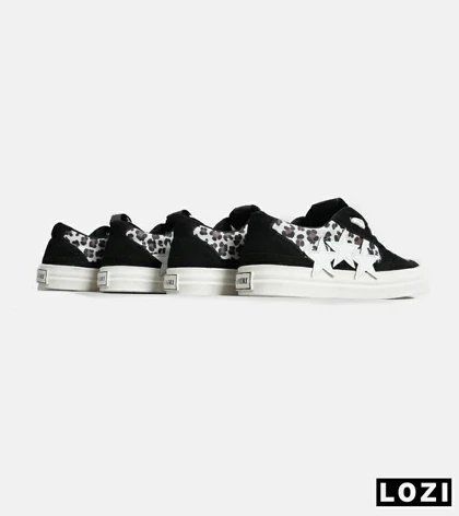 کفش اسنیکرزمشکی طوسی سفید Amiri Stars v2 مدل 7070