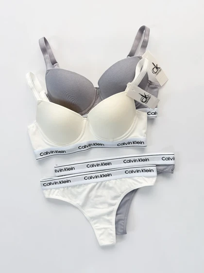 ست شورت بکلس و سوتین فنر دار کلوین کلاین Calvin Klein