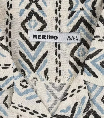 پیراهن آستین کوتاه پسرانه مرینو Merino کد 1755