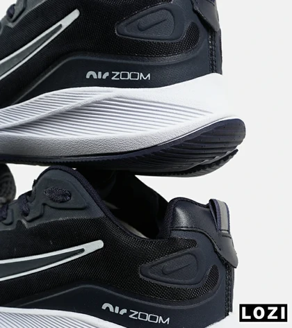 کفش کتانی مردانه و زنانه سرمه ای سفید نایک NIKE air zoom مدل 7184