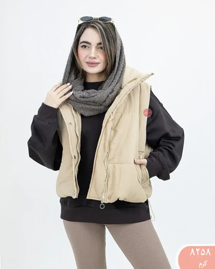 پافرکوتاه یقه ایستاده 8258