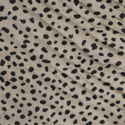 شال پلیسه طرح خال ریز زنانه - 39251735