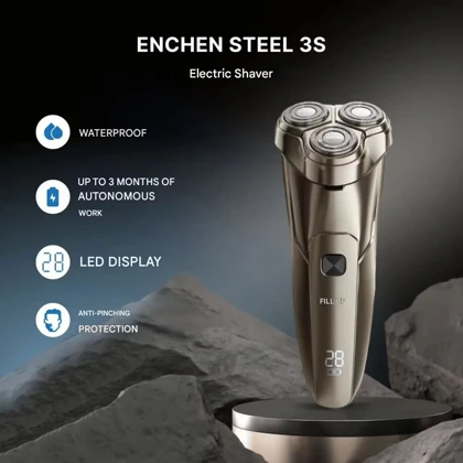ریش تراش شارژی شیائومی Xiaomi مدل ENCHEN STEEL 3S ضدآب