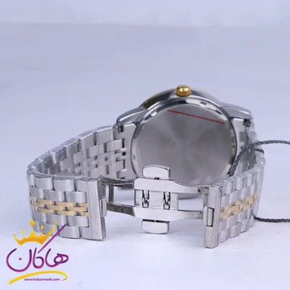 ساعت مچی سولیدا مردانه فلزی نقره ای طلایی G2135/7