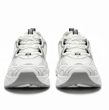 کفش کتانی مدل بوگاتو سفید نقره ای کد 295004