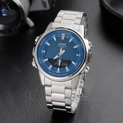 ساعت کاسیو صفحه آبی Casio AMW-880D-2A1V