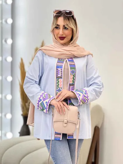 مانتو جلو باز خرجه کار هندی