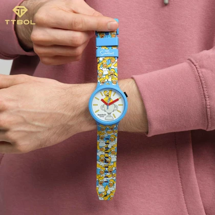 ساعت مچی سواچ SWATCH BIG BOLD THE SIMPSONS BEST. DAD. EVER. SB05Z100