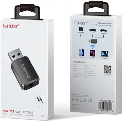دانگل بلوتوث USB صدا ارلدام Earldom مدل ET-BR28