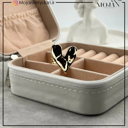 انگشتر زنانه آبکاری نقره رنگ ثابت کد ta10020