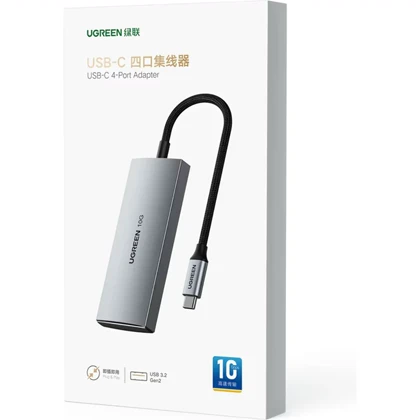 هاب تایپ سی 4 پورت یوگرین UGREEN مدل CM480-30758
