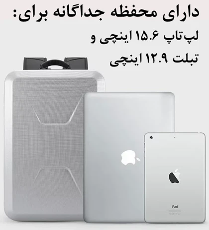 کیف و کوله پشتی ضدسرقت لپ تاپ 15.6 اینچی اورجینال بنج BANGE 2839