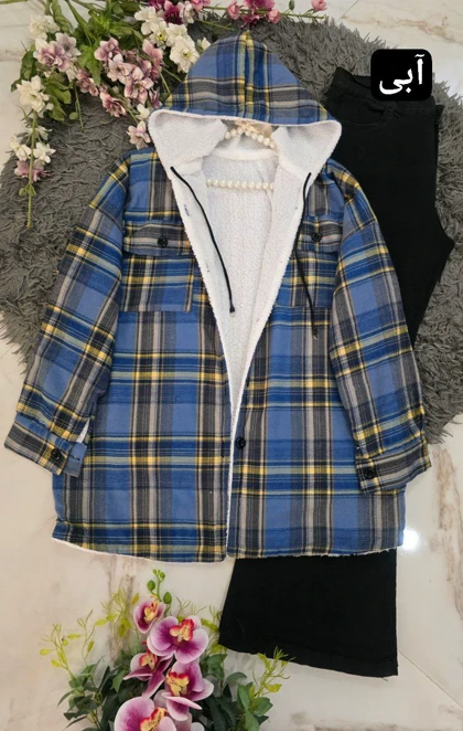 شکت کلاه دار ضخیم گلاویژ-چهارخانه درشت