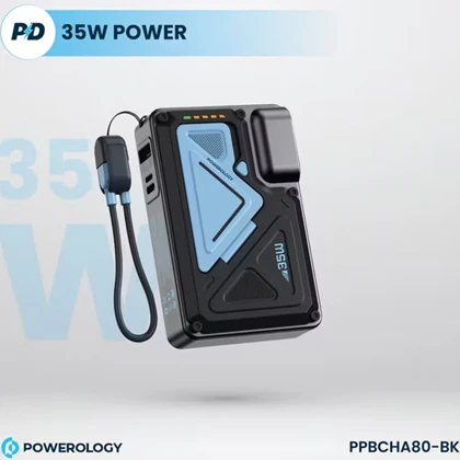 پاور بانک 10000 وایرلس و شارژر دیواری پاورولوژی Powerology PPBCHA80 برای آیفون و اندروید