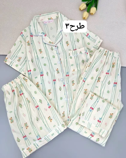 ست سه تیکه موسلین کد 4962