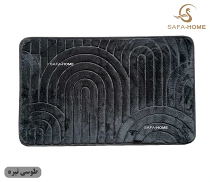 پادری مخمل طرح موج 45*75 سانتی متر