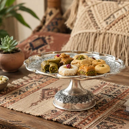 شیرینی خوری مس دیبا رنگ کروم کد 1024