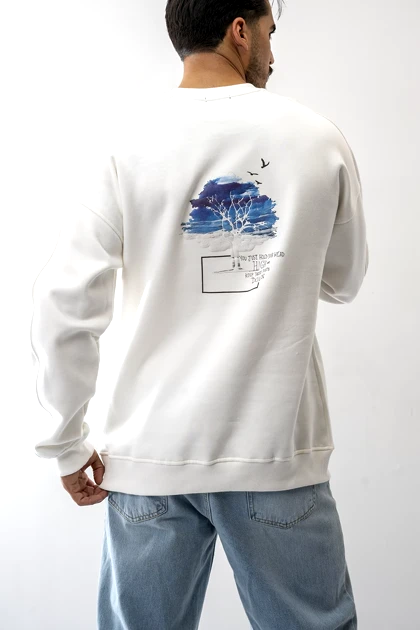 دورس آستین بلند بیسیک چاپی مردانه