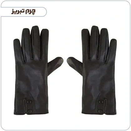 دستکش چرم طبیعی زنانه مدل B827