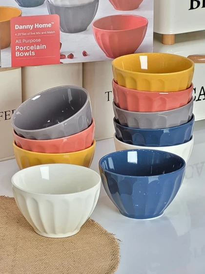 کاسه رنگی ده عددی سرامیکی دنی هوم / BA65