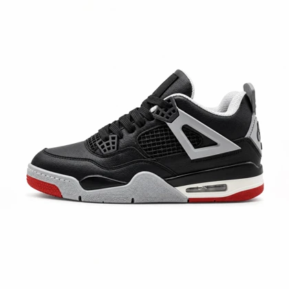 کفش و کتانی مردانه ساق‌دار مدل جردن NIKE AIR JORDAN 4 رنگ مشکی طوسی کد 2221