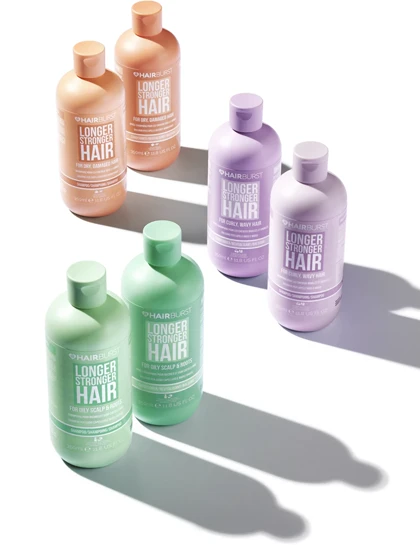 شامپو هیربرست Hairburst سبز ضد چربی، اسکالپ و شوره حجم 350ml