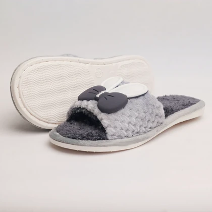 پاپوش مدل پاپیون طوسی کد 294875