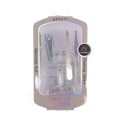 ست مانیکور طرح جعبه طلقی 5 تیکه