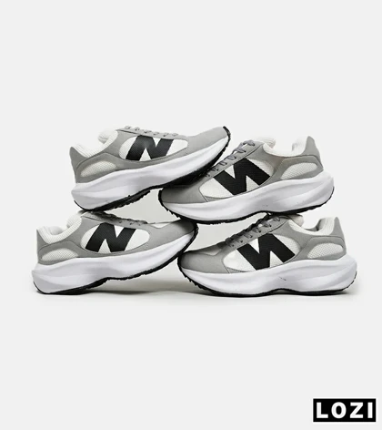 کفش کتانی مردانه سفید طوسی مشکی NEW BALANCE 547
