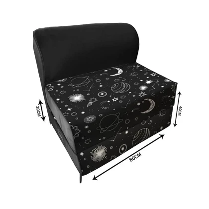 کاناپه تخت شو یک نفره فانتزی ماه و ستاره مدل M1168