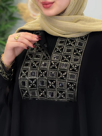 2098-عبایی سوزن دوزی