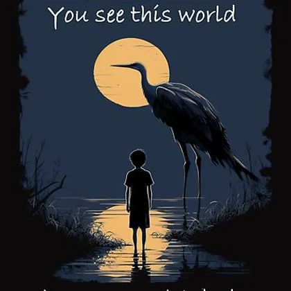 تیشرت انیمه The Boy and the Heron پسرک و مرغ ماهی‌خوار The Boy and the Heron کد 188962