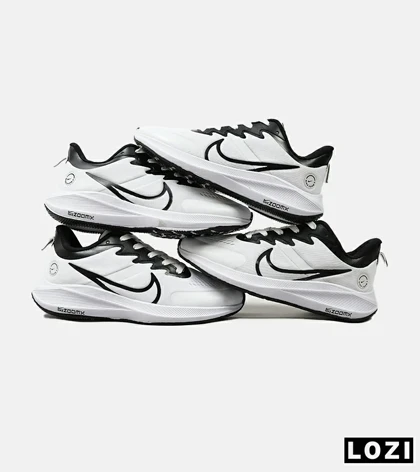 کفش کتانی مردانه سفید مشکی NIKE AIR zoomx